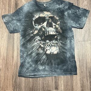 💀Grey Tie Dye “SkullBreakthrough” by David Penfound (Tagged Large Fits Medium)💀